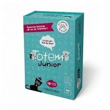 Boite du jeu Totem junior avec un chat noir et des phylactères